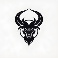 Fototapeta premium satanic symbol. logo. icon. design. art. tatto. satan. devil. religion. magic. Baphomet. angle. 666. ai
