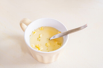 インスタントのコーンスープ