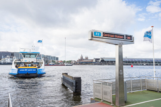View from IJplein ferry terminal