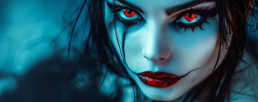 female vampire demon from another world, evil mysterious underworld woman