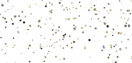 Gilded Rainfall: Experience the Magic of a 3D Gold Stars Shower