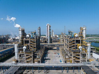view of petrochemical plant 