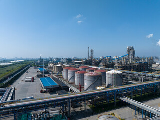 view of petrochemical plant 