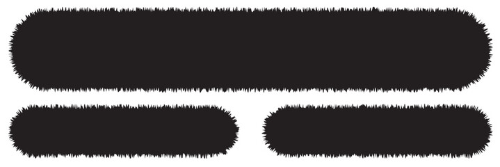 Obraz premium Torn paper frames with jagged edges. Ripped cutouts for collage, weathered and distressed style. Vector illustration of rough shapes as retro design templates.