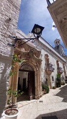 I vicoli di Locorotondo in Puglia Italia 