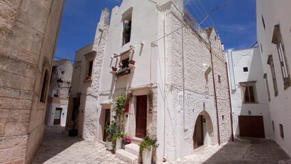 I vicoli di Locorotondo in Puglia Italia 