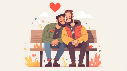 Pride month banner with silhouettes of diverse people LGBTQ+ pride month with celebratory symbols and part, rainbow colors and the text "HAPPY PRIDE MONTH", on a plain colored background Generative AI