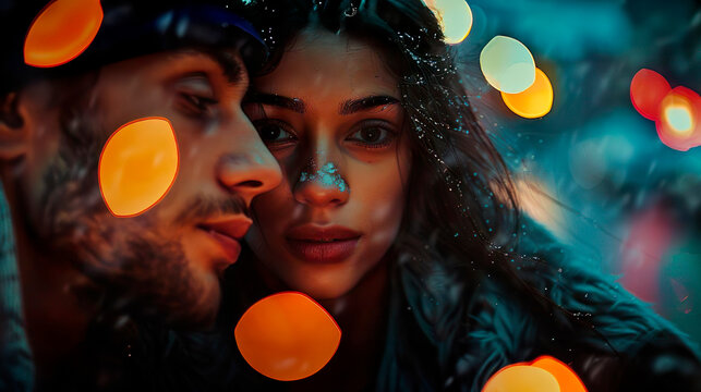 retrato de um jovem casal