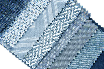 close up of the upholstery palette color and texture choice