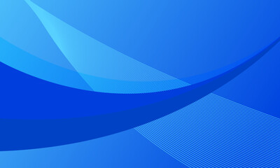 blue smooth lines wave curves on gradient abstract background
