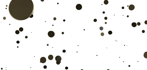 Euphoric Eruption: Magnificent 3D Illustration Showcasing Bursting gold Confetti