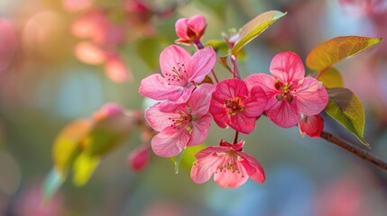 Floral blossoms in the spring season