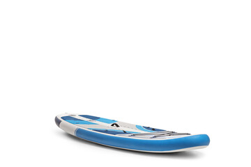 Studio shot of a paddle board