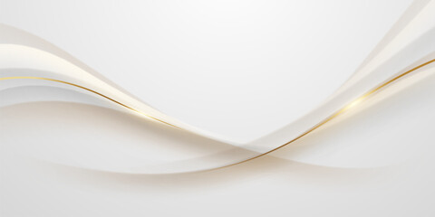 white background design With luxurious golden effect elements. Vector illustration