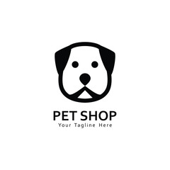 Modern pet shop logo