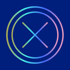 Fototapeta premium Cancel Icon Design