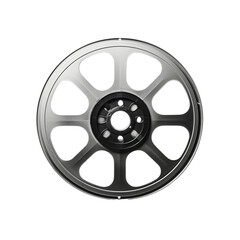 Obraz premium blank horizontal straight film reel isolated on white background