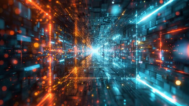 Professional growth through a mesmerizing infinity mirror and corridor narrative