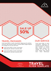 Travel business sale flyer social media Instagram banner luxury house property  corporate template