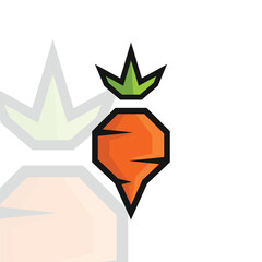 Geometric Carrot Logo