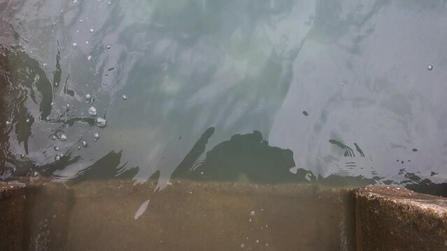 The Cloaca magna. Sewage and rain runoff enter the river through a large culvert