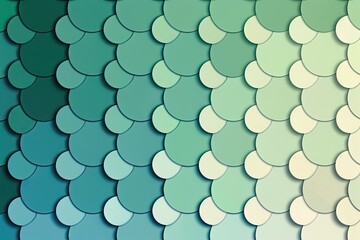 Gradient circles in shades of blue and green, arranged in a minimalist design