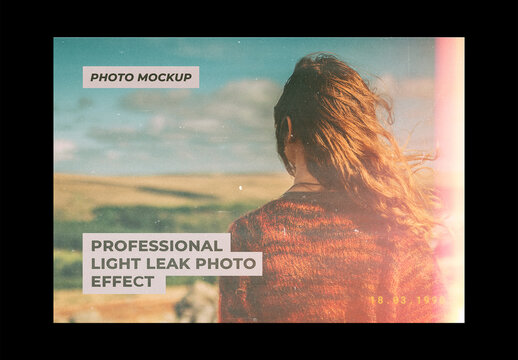 Film Vintage Frame Old Retro Photo Effect Paper Texture Template Mockup Overlay Style Printed Light Leak