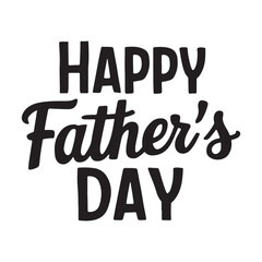 Happy Father's Day typography in vector form