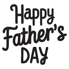 Happy Father's Day typography in vector form