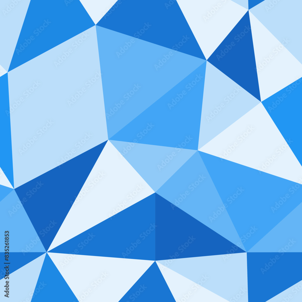 Aufkleber geometric template background with big triangles and a repeatable pattern. features an azure waters 