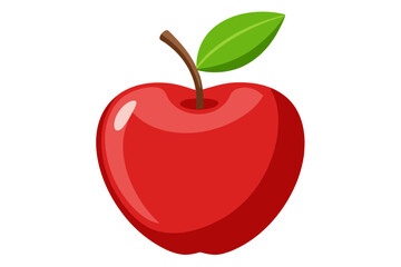  A apple vector artwork illustration