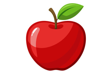  A apple vector artwork illustration