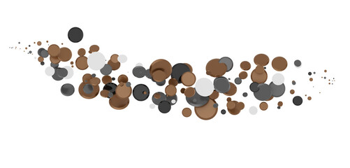 silver confetti explosion festive background