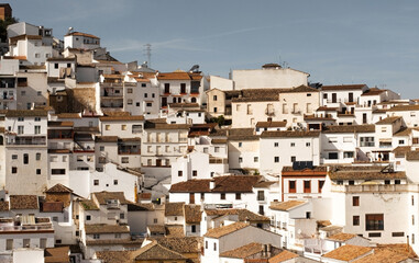 Setenil de las Bodegas is a white village in province Cadiz, Andalucia, Spain
