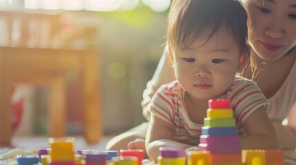 Learning by doing ,Child learning to Learning to play , parent support, home setting, growth and development, close focus, Learning to playmoment.