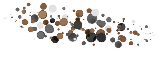 gold  Bliss: Exquisite 3D Illustration of Blissful gold Confetti