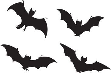 Bats silhouette icons