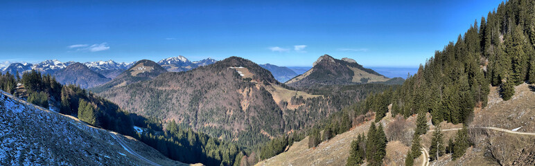 Blick vom Spitzsteinhaus zum Heuberg, Alpen, Bayern, Tirol, Deutschland, Österreich