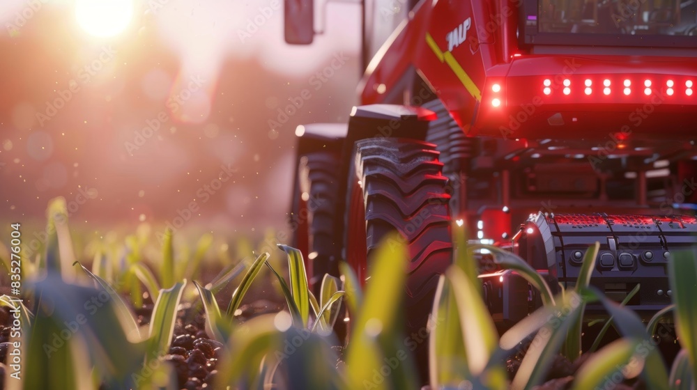 Poster as weather conditions change autonomous harvesters adapt and adjust their techniques ensuring a boun