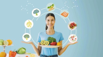 Diagram showcasing the advantages of different nutritional approaches, emphasizing personalized meal plans