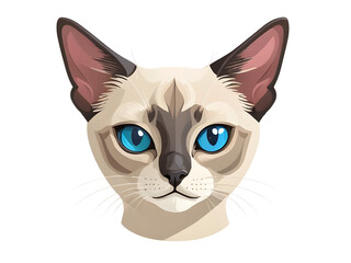 Close-up portrait of a cute cat, possibly a kitten, with bright eyes