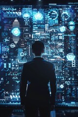 Finance and Business Concept : New Technology business background