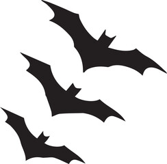 Bats silhouette icons