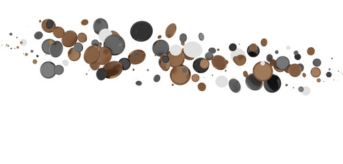  Multicolored confetti on white