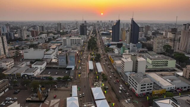 Drone hyperlpase Cascavel., Imagem a&eacute;rea de Cascavel Paran&aacute;. Torres de Cascavel, Timelapse Cascavel paran&aacute;. Centro de Cascavel. Por do sol em cascavel. 
