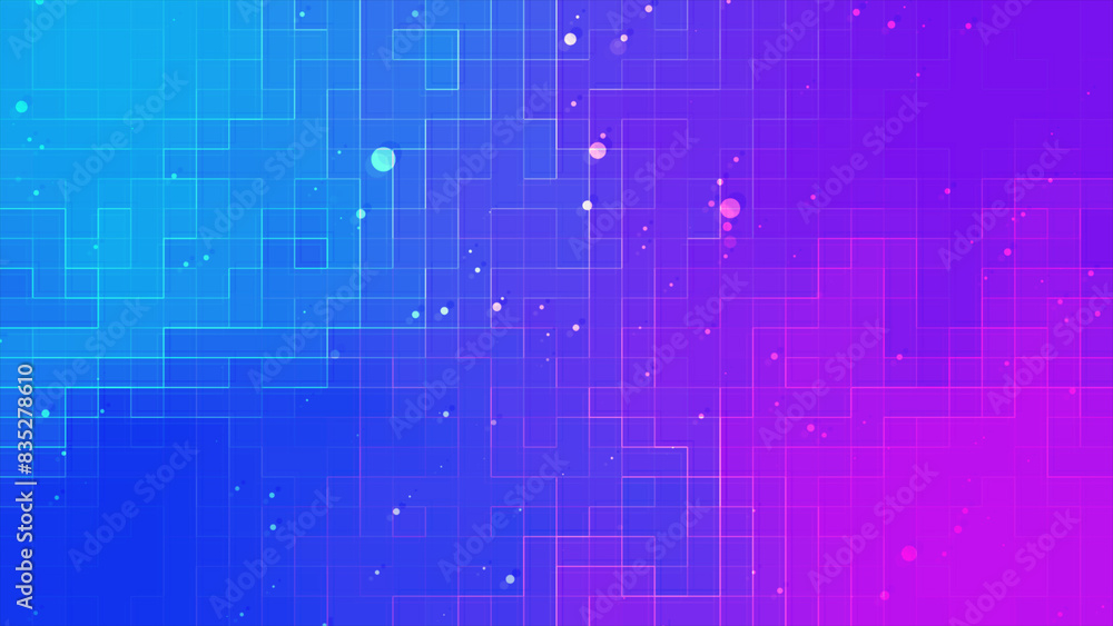 Poster digital concept square pattern pixel background. fintech technology or science research presentation