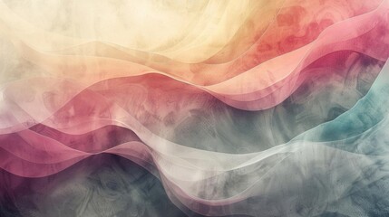 Fototapeta premium Abstract minimalist design, light pastel hues, fine lines, subtle texture, carpetinspired background, contemporary