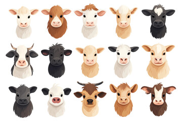 Obraz premium set of funny animals