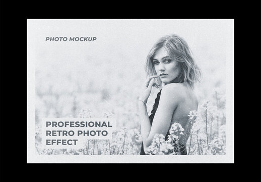 Film Vintage Frame Old Retro Photo Effect Paper Texture Template Mockup Overlay Style Printed 