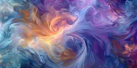 Whispers of misty hues swirling in an ethereal dance, forming a dreamy and enchanting abstract celebration texture background that invites contemplation and joy.